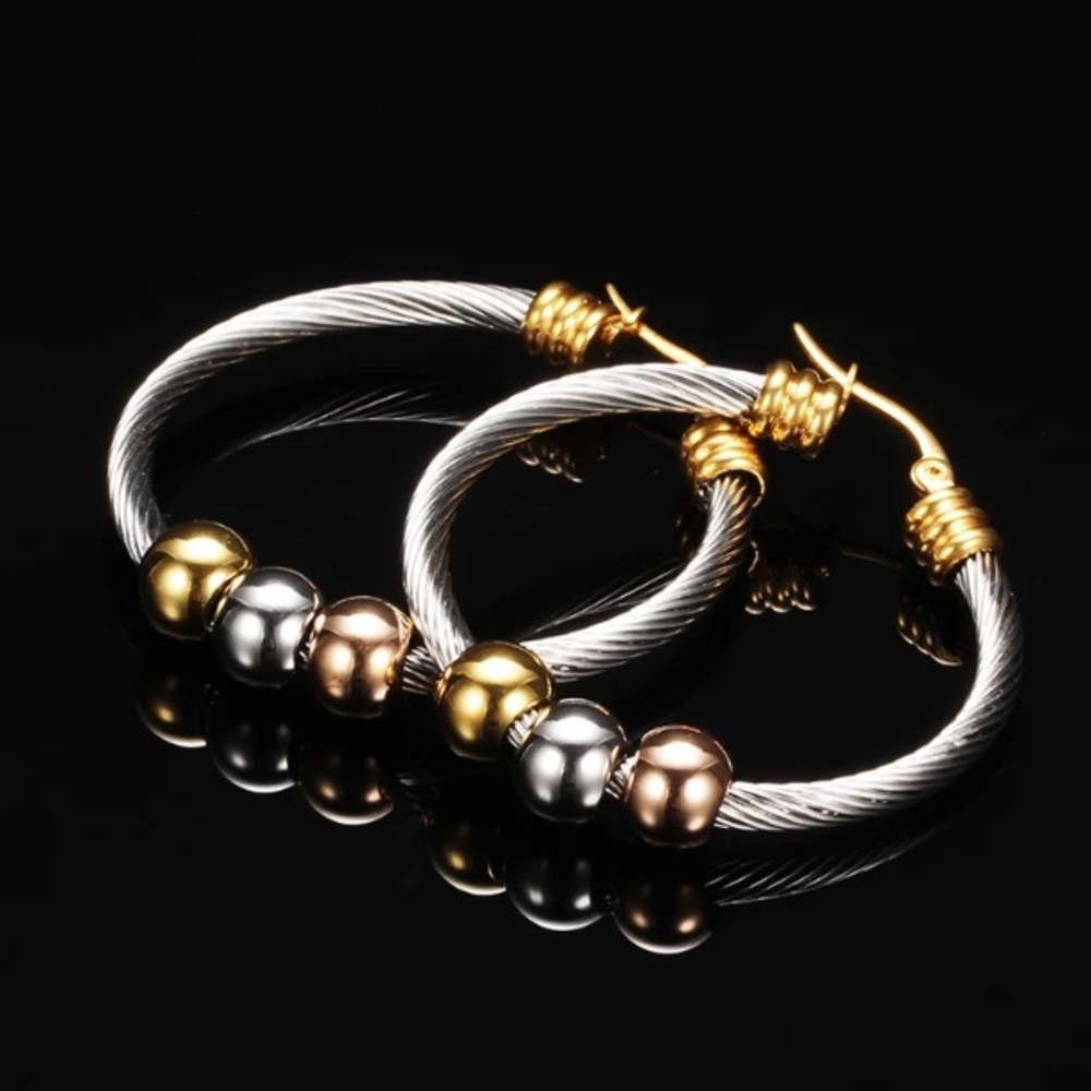 Stainless Steel Hoop Earrings